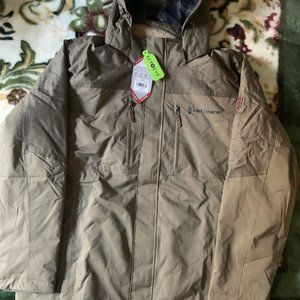 Free Country Men's Super Softshell Jacket Size X-Large, Bark Brown.